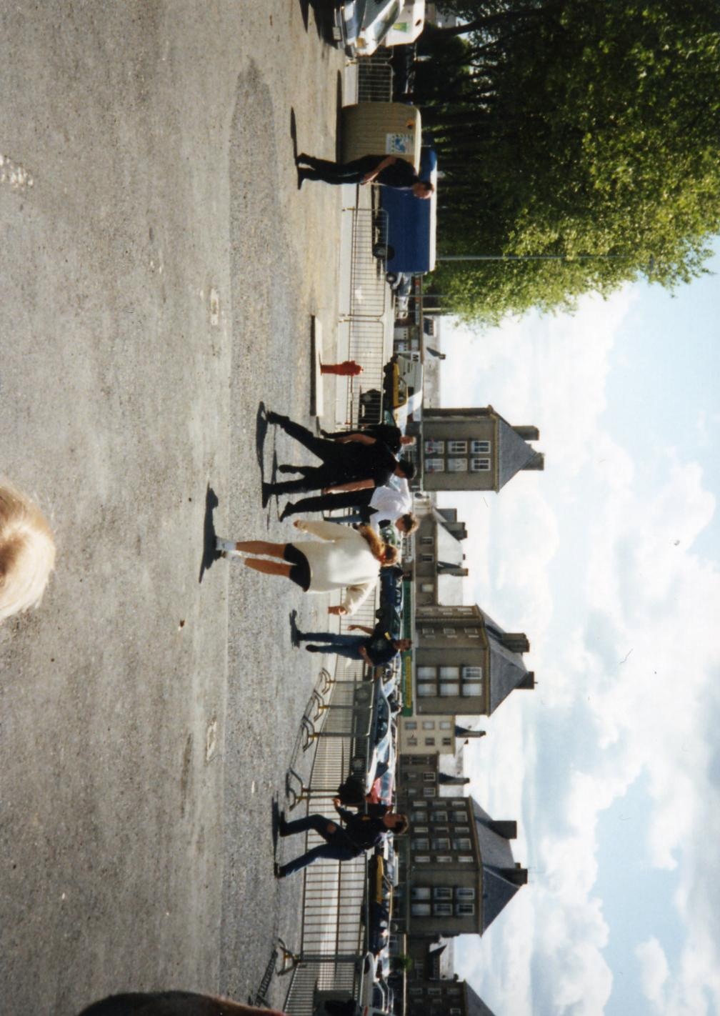 The Fall members playing football in Belgium