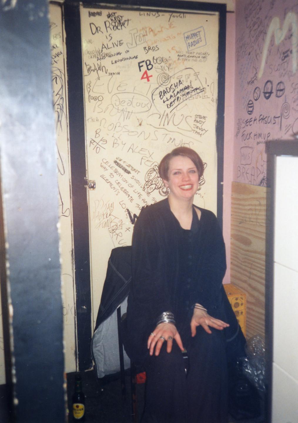 Lucy Rimmer performing with The Fall